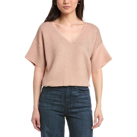 Lafayette 148 New York WomensOttoman Stitch Sweater White